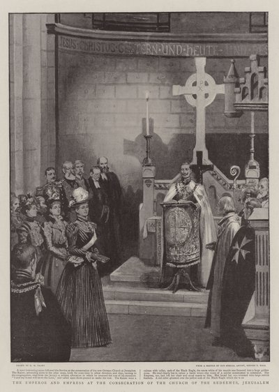 El Emperador y la Emperatriz en la Consagración de la Iglesia del Redentor, Jerusalén de Henry Marriott Paget